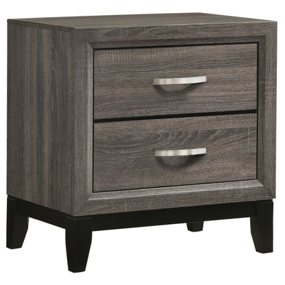 Watson Four-piece Full Bedroom Set Grey Oak