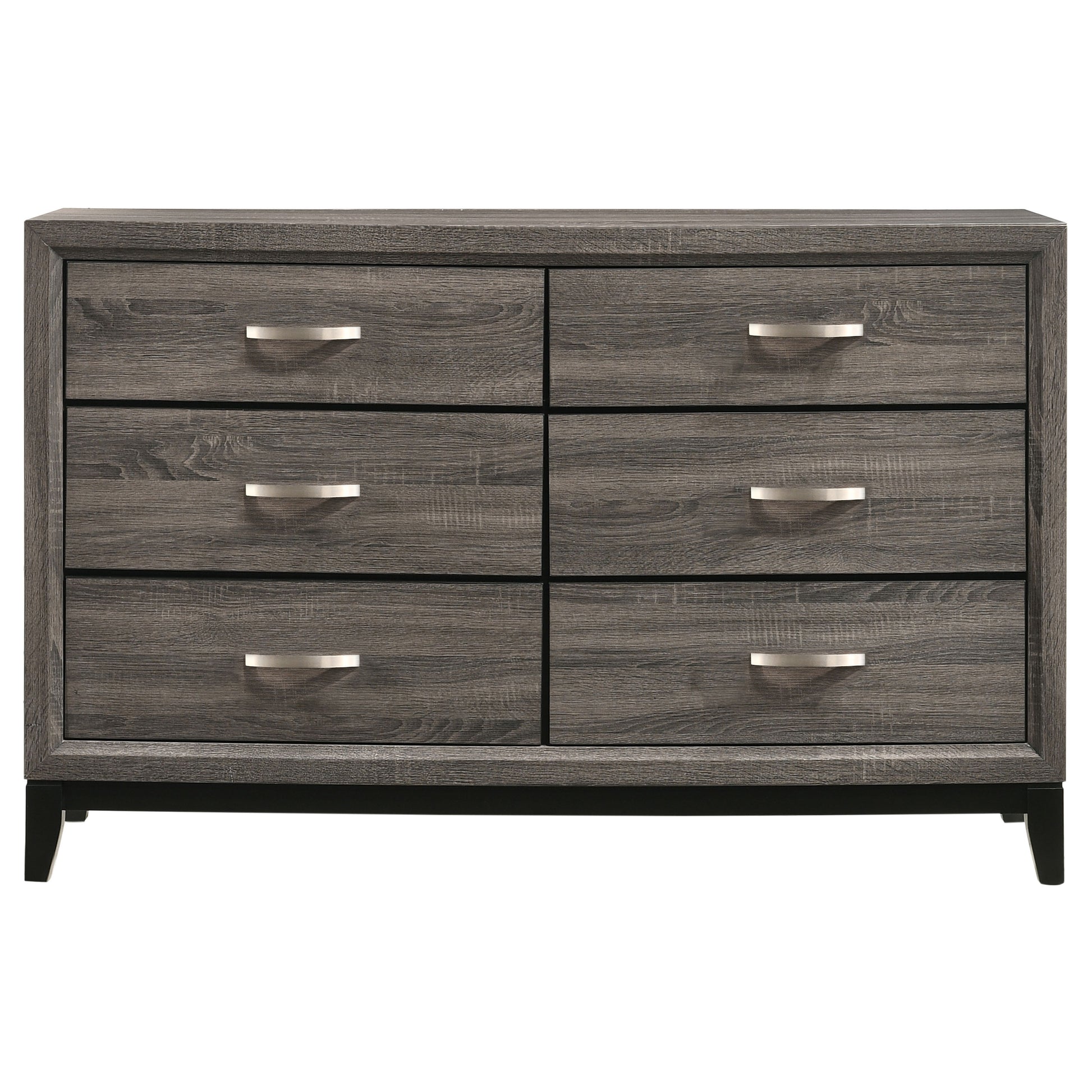 Watson Four-piece Full Bedroom Set Grey Oak