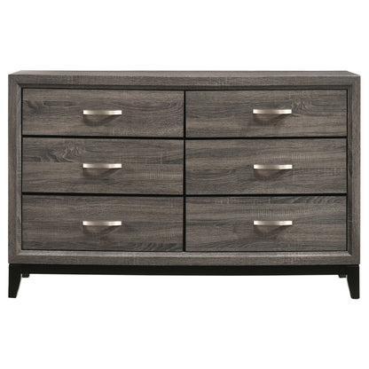 Watson Four-piece California King Bedroom Set Grey Oak