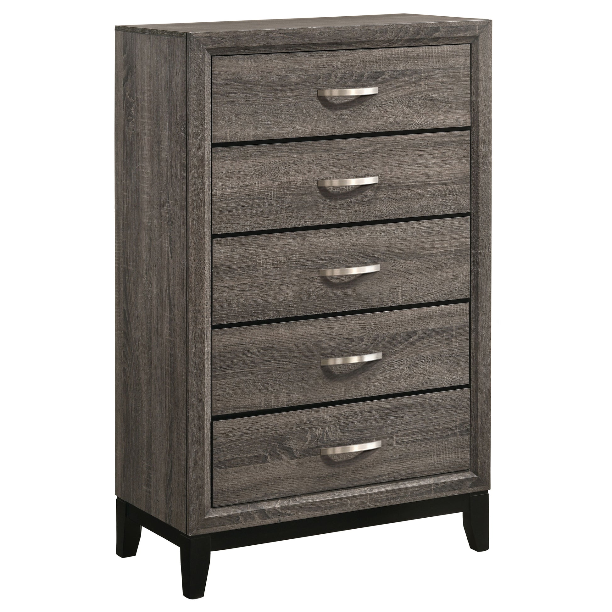 Watson Five-piece Twin Bedroom Set Grey Oak