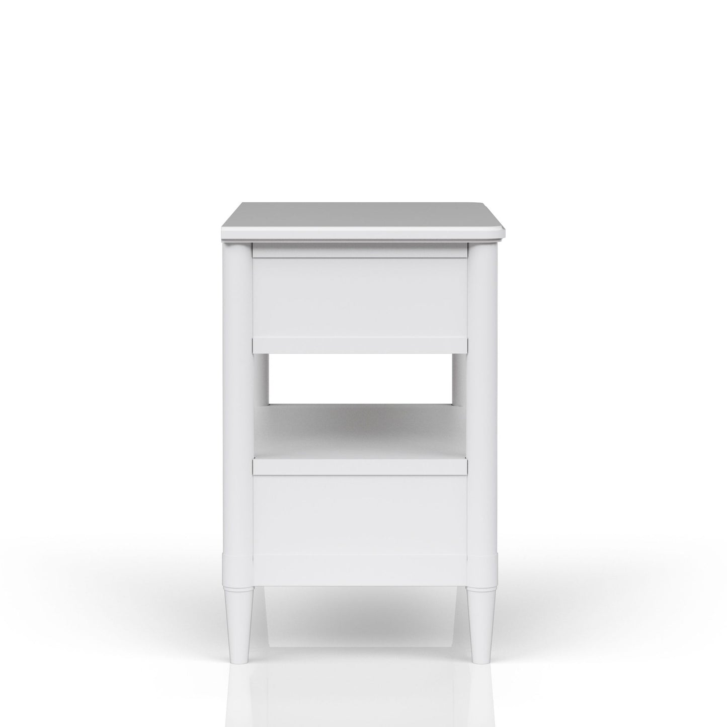 Open Nightstand With 2 Drawers - The Sleep Loft - Online Mattress Showroom NYC