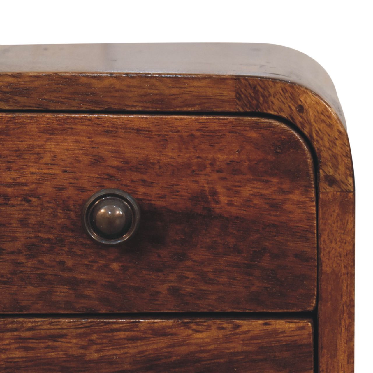 Curved Nightstand, - The Sleep Loft - Online Mattress Showroom NYC