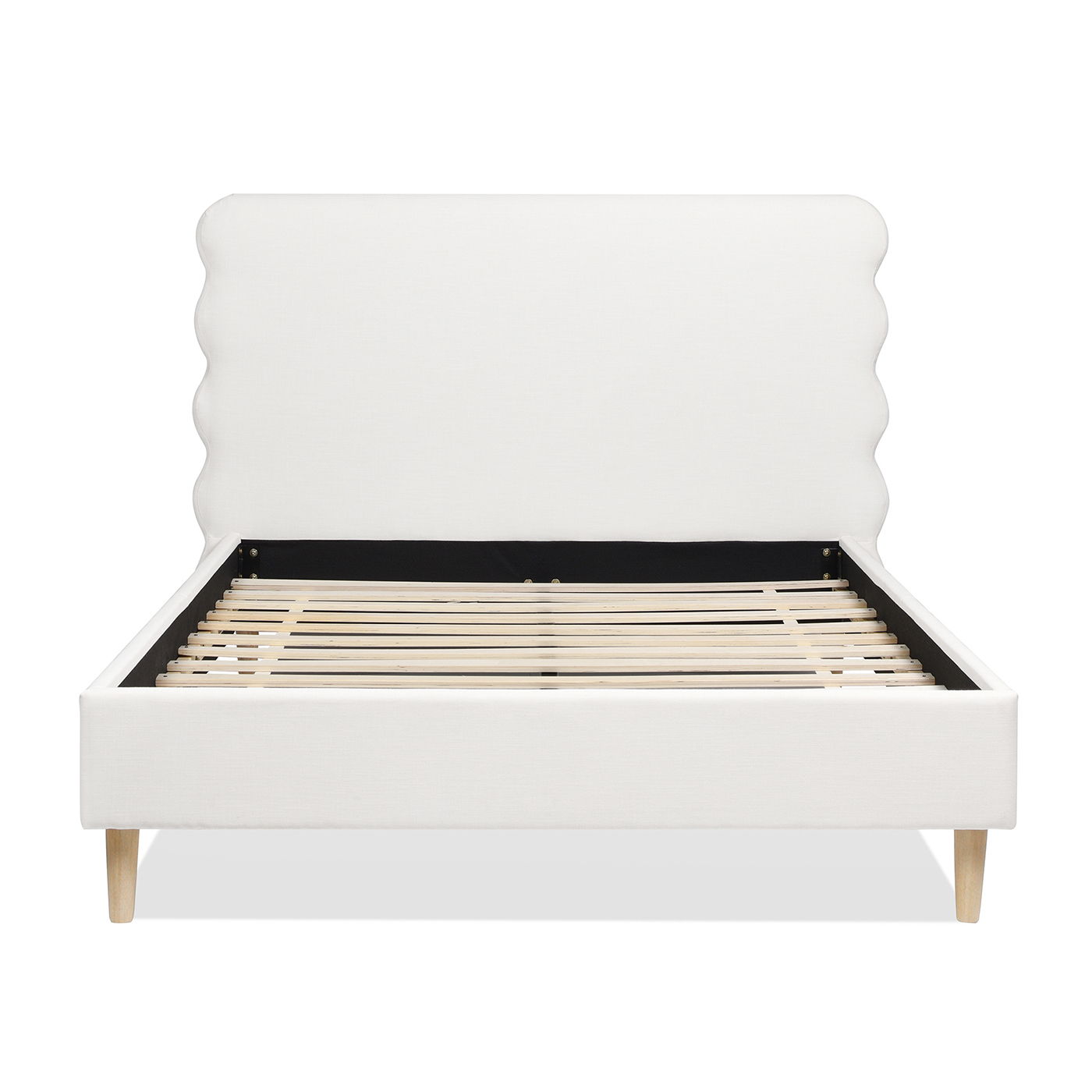 Stockholm - Modern Wavy Headboard Platform Bed - The Sleep Loft - Online Mattress Showroom NYC