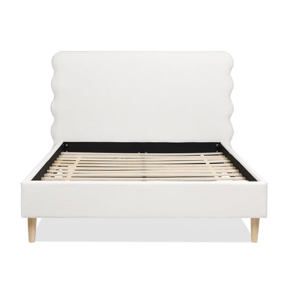 Stockholm - Modern Wavy Headboard Platform Bed - The Sleep Loft - Online Mattress Showroom NYC