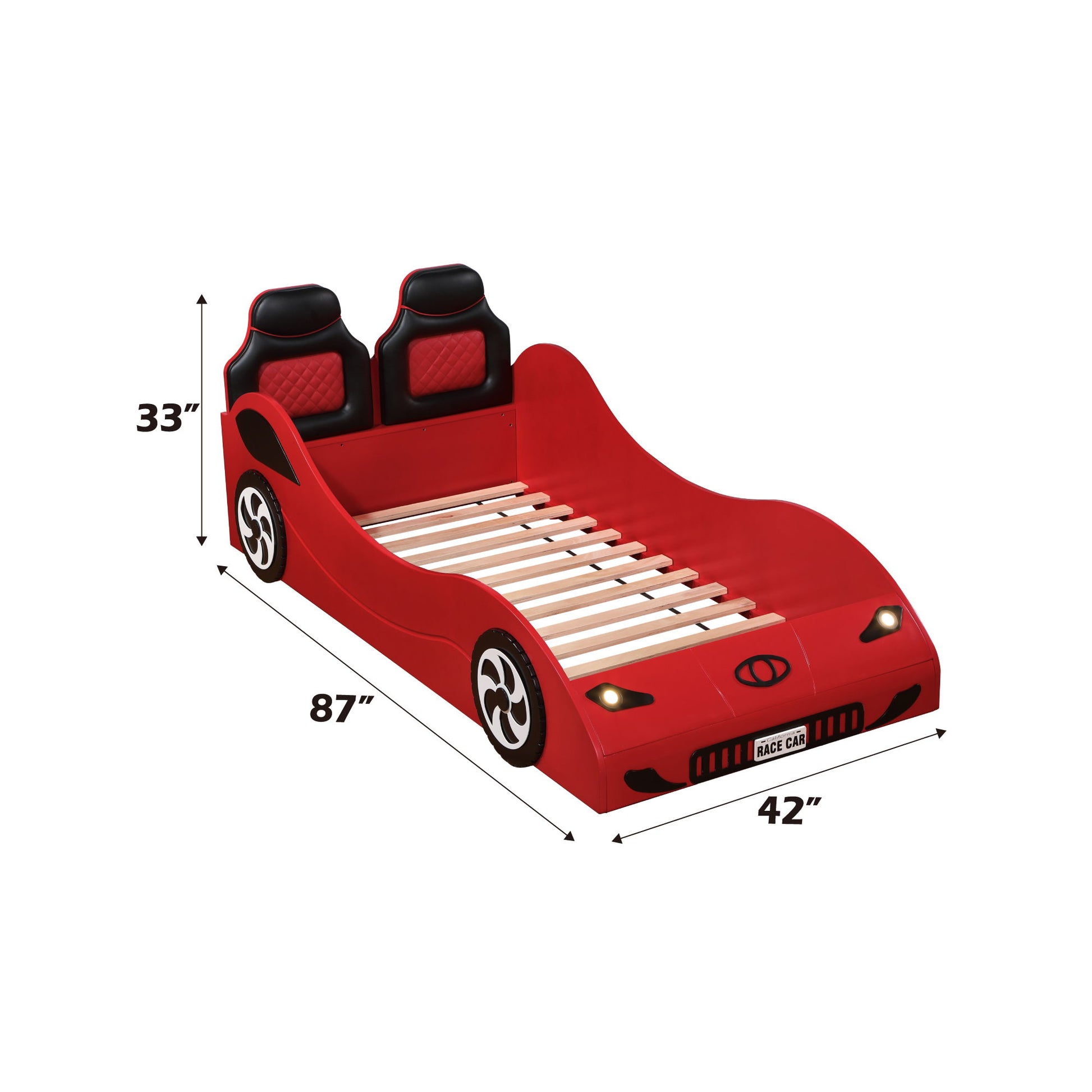 Colen - Twin Car Bed With LED - The Sleep Loft - Online Mattress Showroom NYC