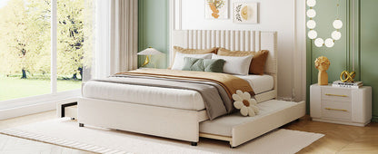Upholstered Platform Bed With Drawers, Classic Headboard Design - The Sleep Loft - Online Mattress Showroom NYC