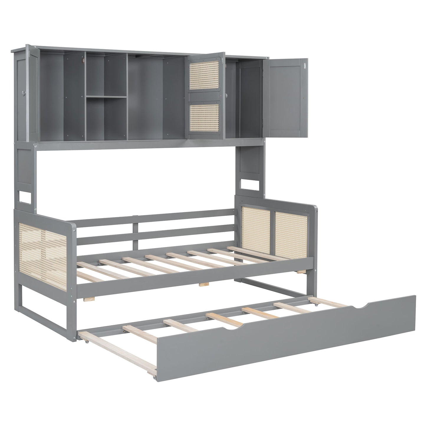 Daybed And All In One Cabinet And Shelf - The Sleep Loft - Online Mattress Showroom NYC