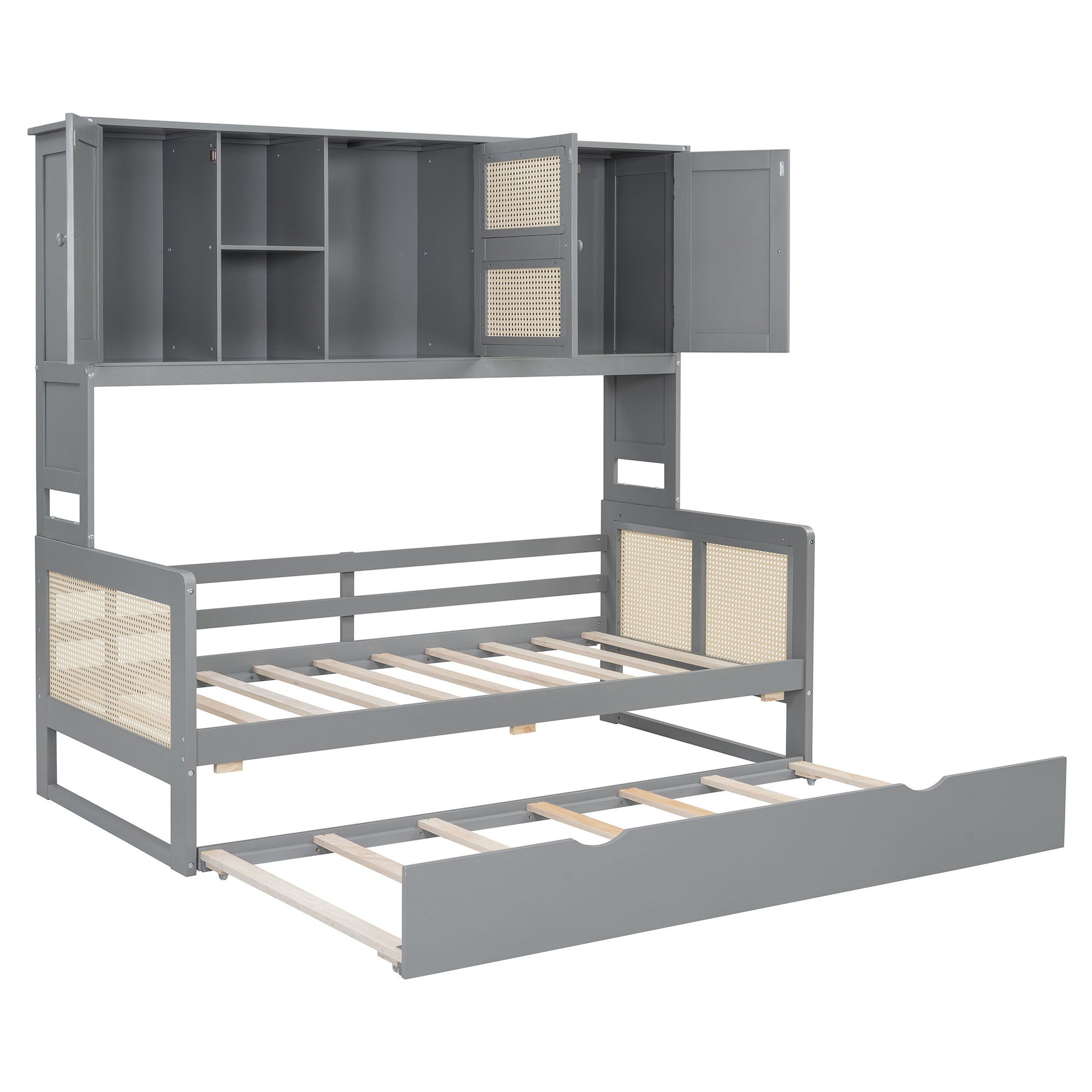 Daybed And All In One Cabinet And Shelf - The Sleep Loft - Online Mattress Showroom NYC