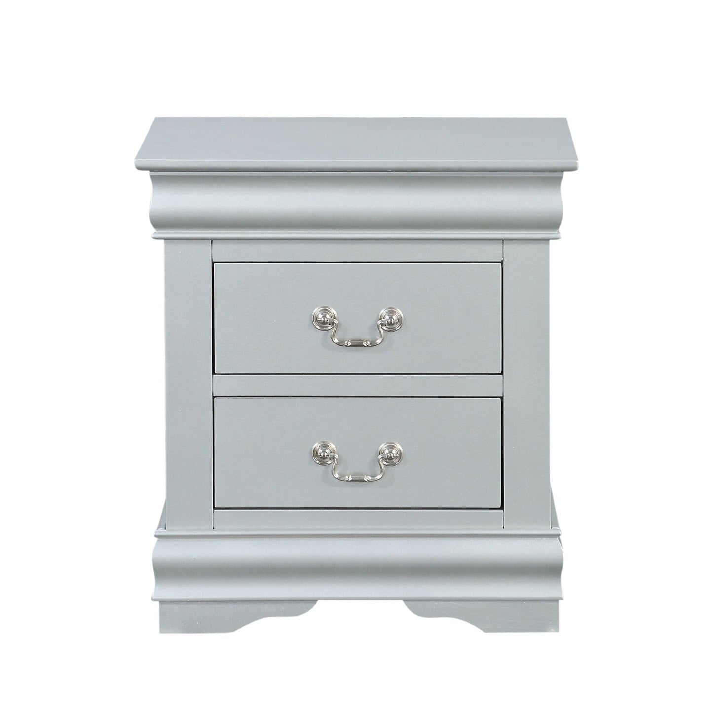 Louis Philippe III - Sleek Design Nightstand - The Sleep Loft - Online Mattress Showroom NYC