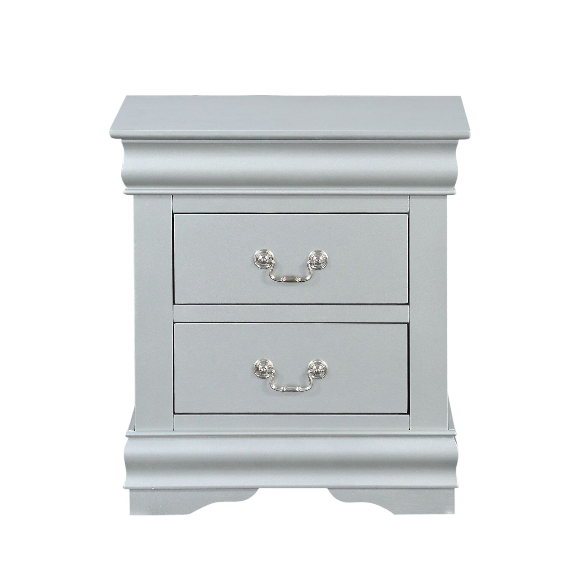 Louis Philippe III - Sleek Design Nightstand - The Sleep Loft - Online Mattress Showroom NYC