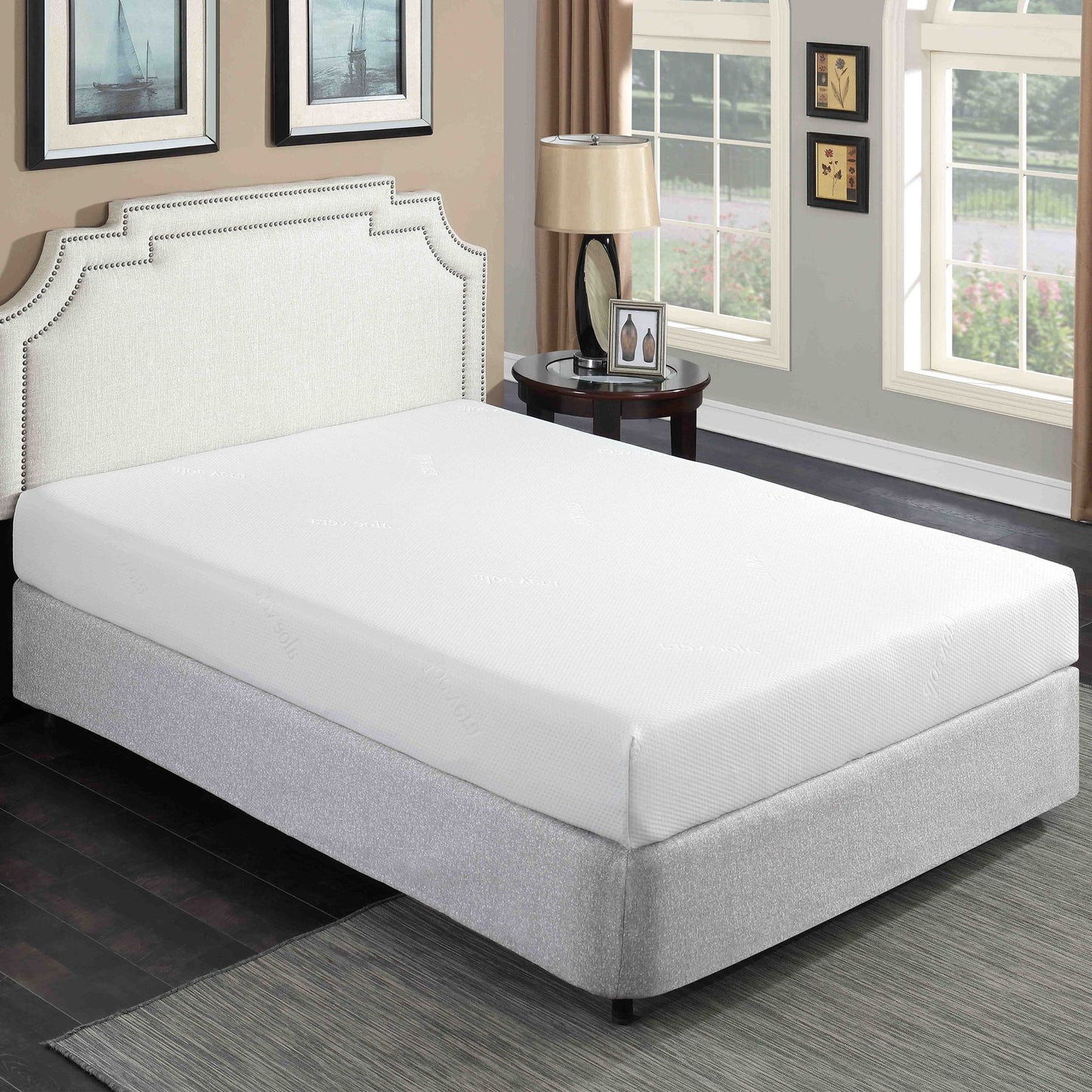 8" Plush Gel Memory Foam Mattress For Bed, Polyester Aloe Vera Cover - The Sleep Loft - Online Mattress Showroom NYC