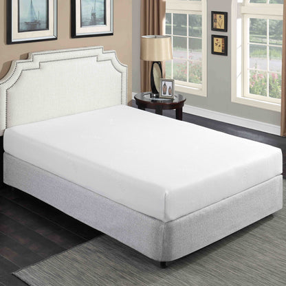 8" Plush Gel Memory Foam Mattress For Bed, Polyester Aloe Vera Cover - The Sleep Loft - Online Mattress Showroom NYC