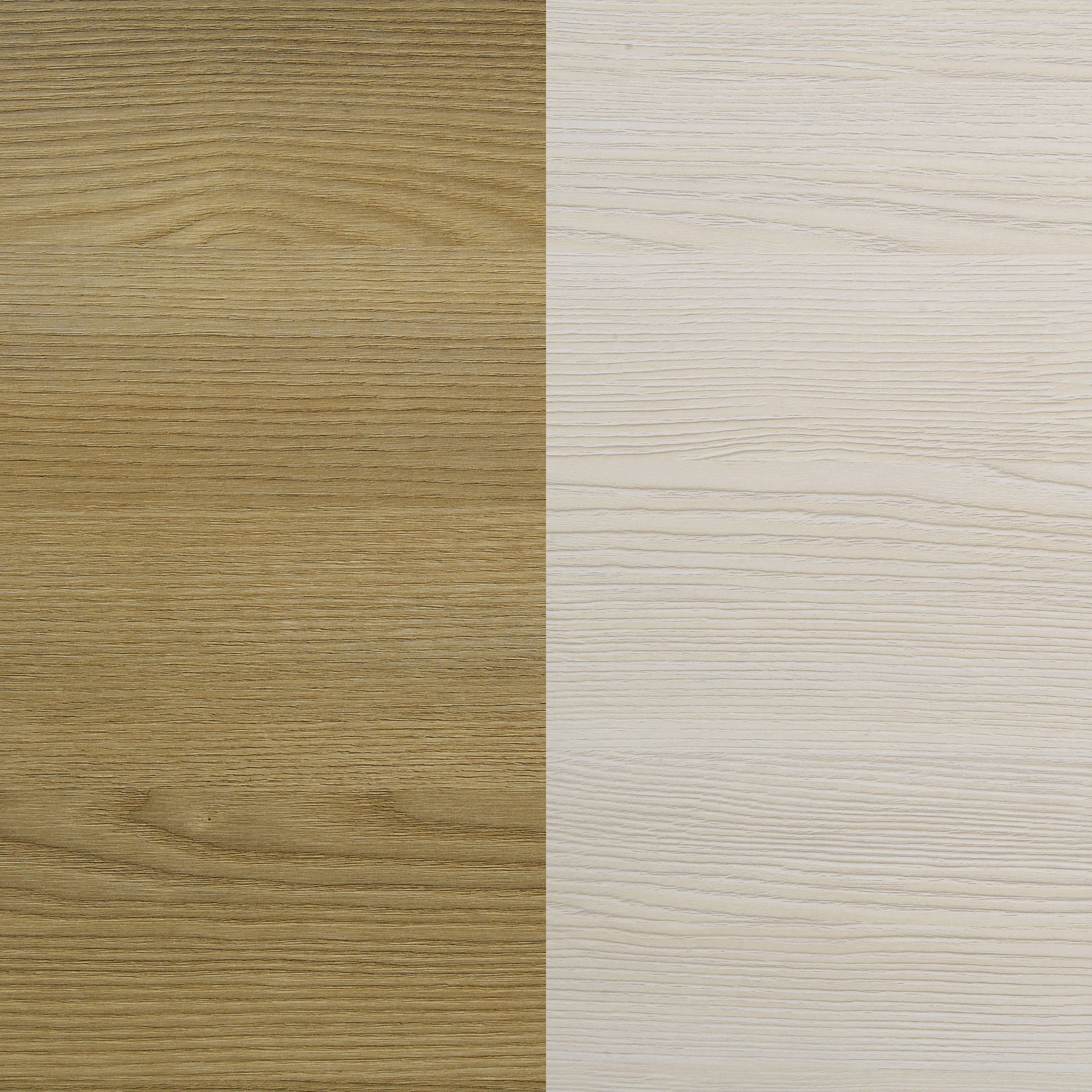 Hyland Wood Queen LED Panel Bed Natural and White