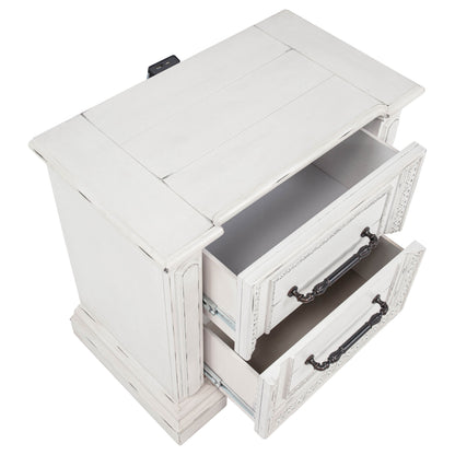 McKinney 4-piece Queen Bedroom Set Vintage White