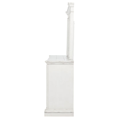 McKinney 6-drawer Bedroom Dresser with Mirror Vintage White