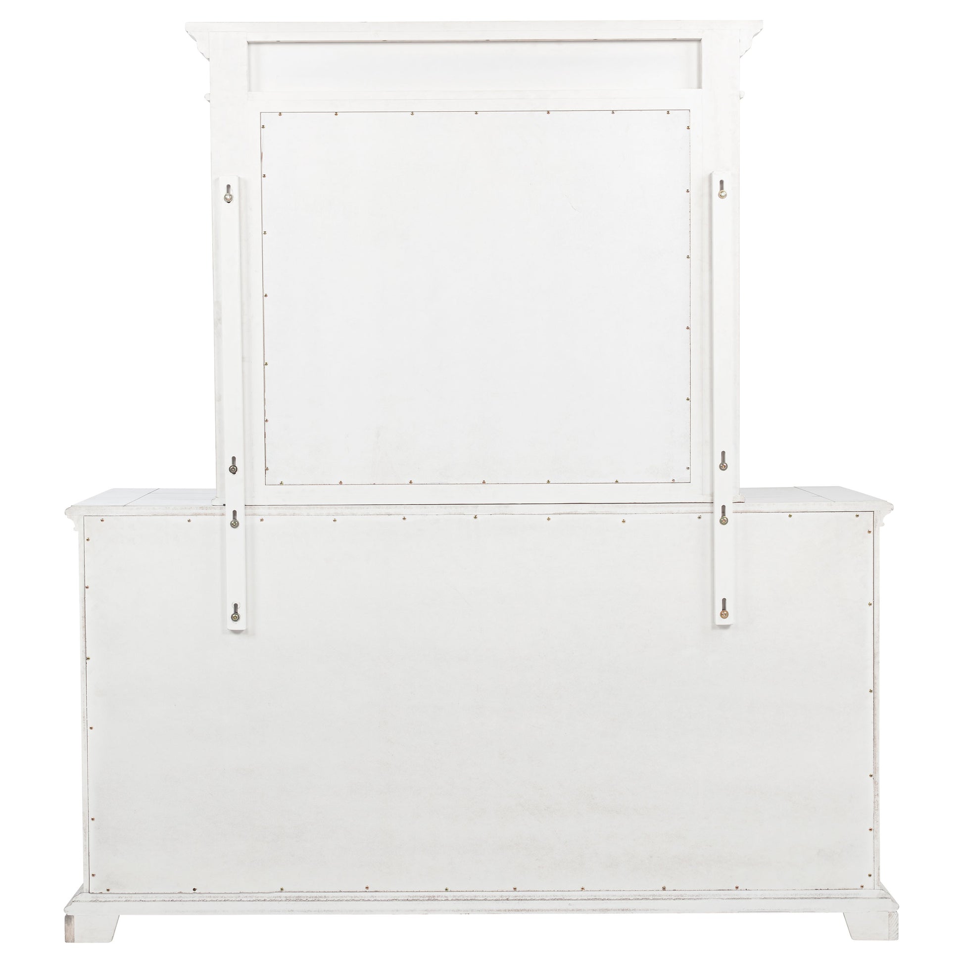McKinney 6-drawer Bedroom Dresser with Mirror Vintage White