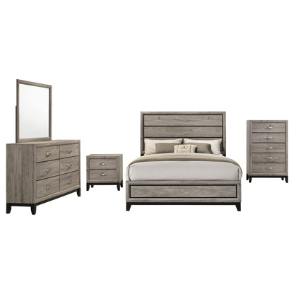 Valen Five-piece Full Bedroom Set Light Taupe