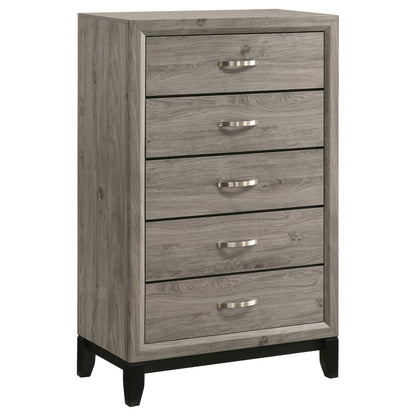 Valen Five-piece Twin Bedroom Set Light Taupe