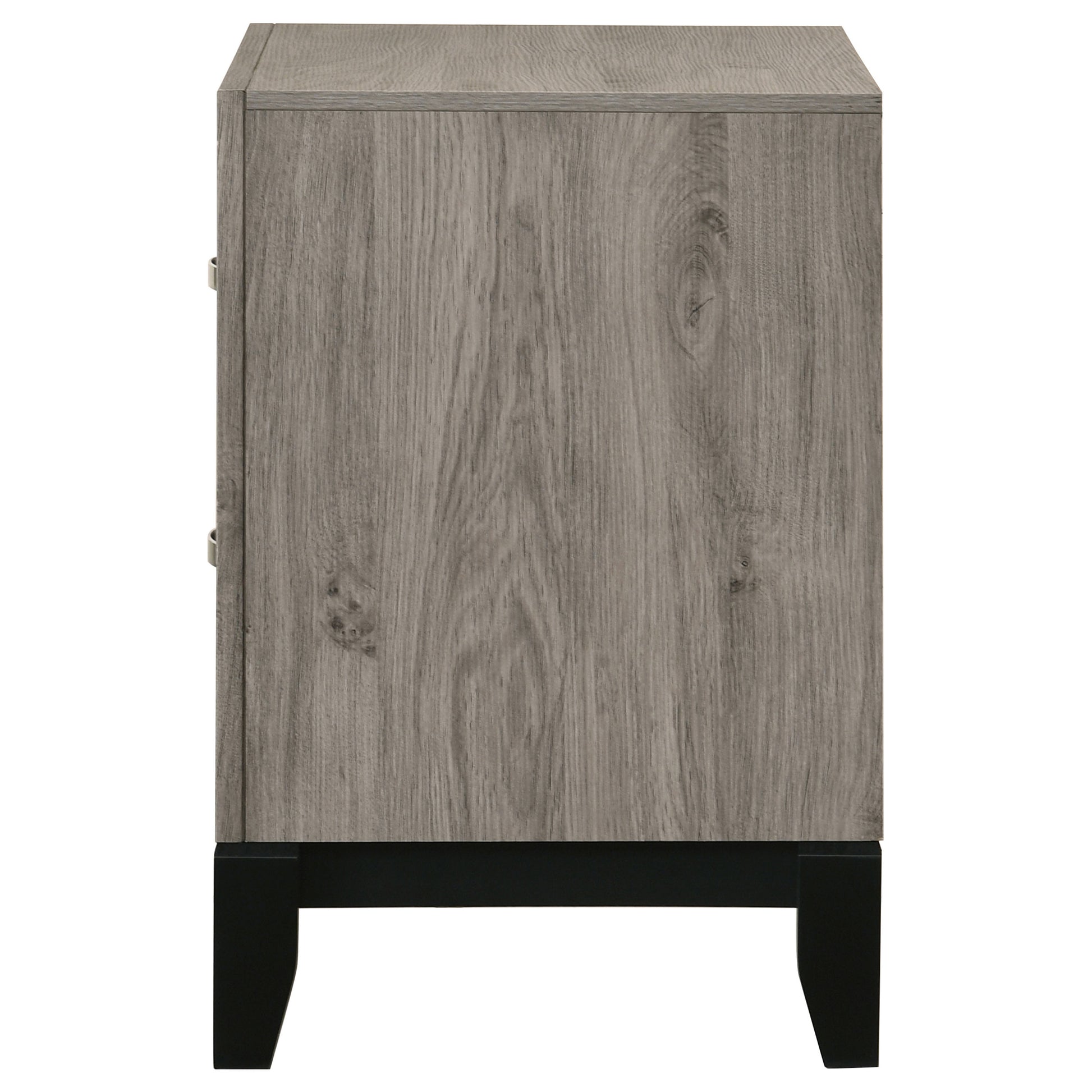Valen 2-drawer Nightstand Bedside Table Light Taupe