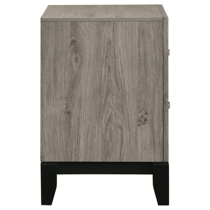 Valen 2-drawer Nightstand Bedside Table Light Taupe