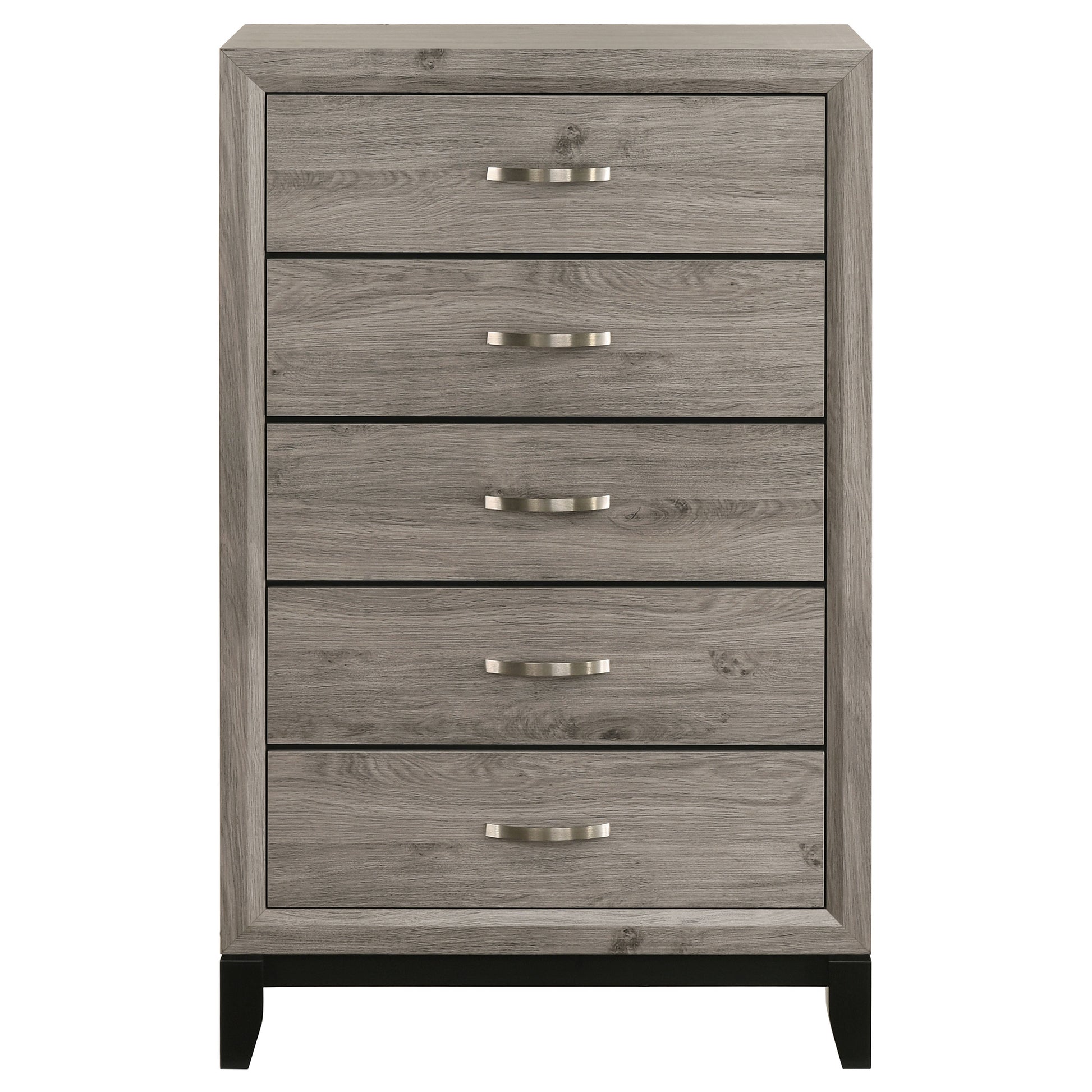 Valen 5-drawer Bedroom Chest of Drawers Light Taupe
