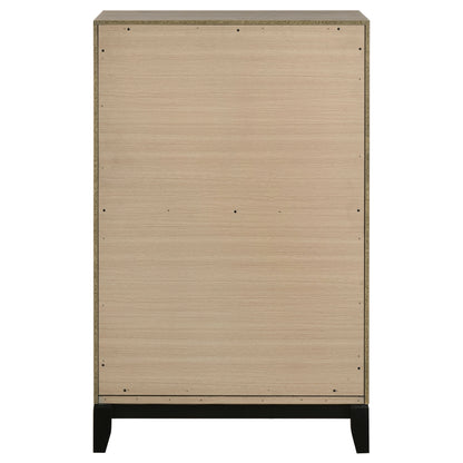 Valen 5-drawer Bedroom Chest of Drawers Light Taupe