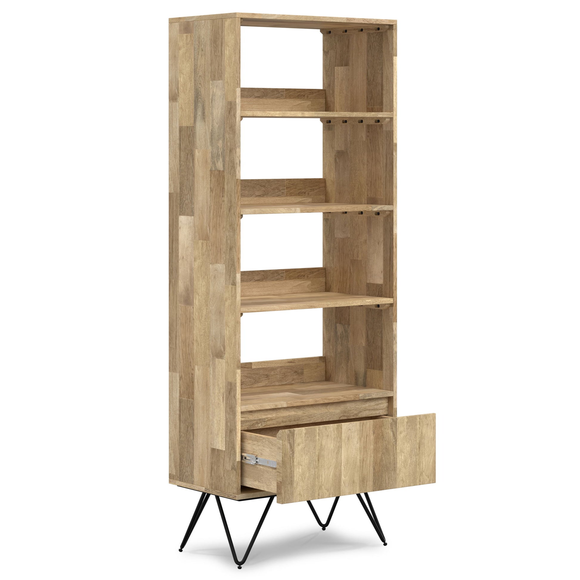 Hunter - Tall Bookcase - Natural - The Sleep Loft - Online Mattress Showroom NYC