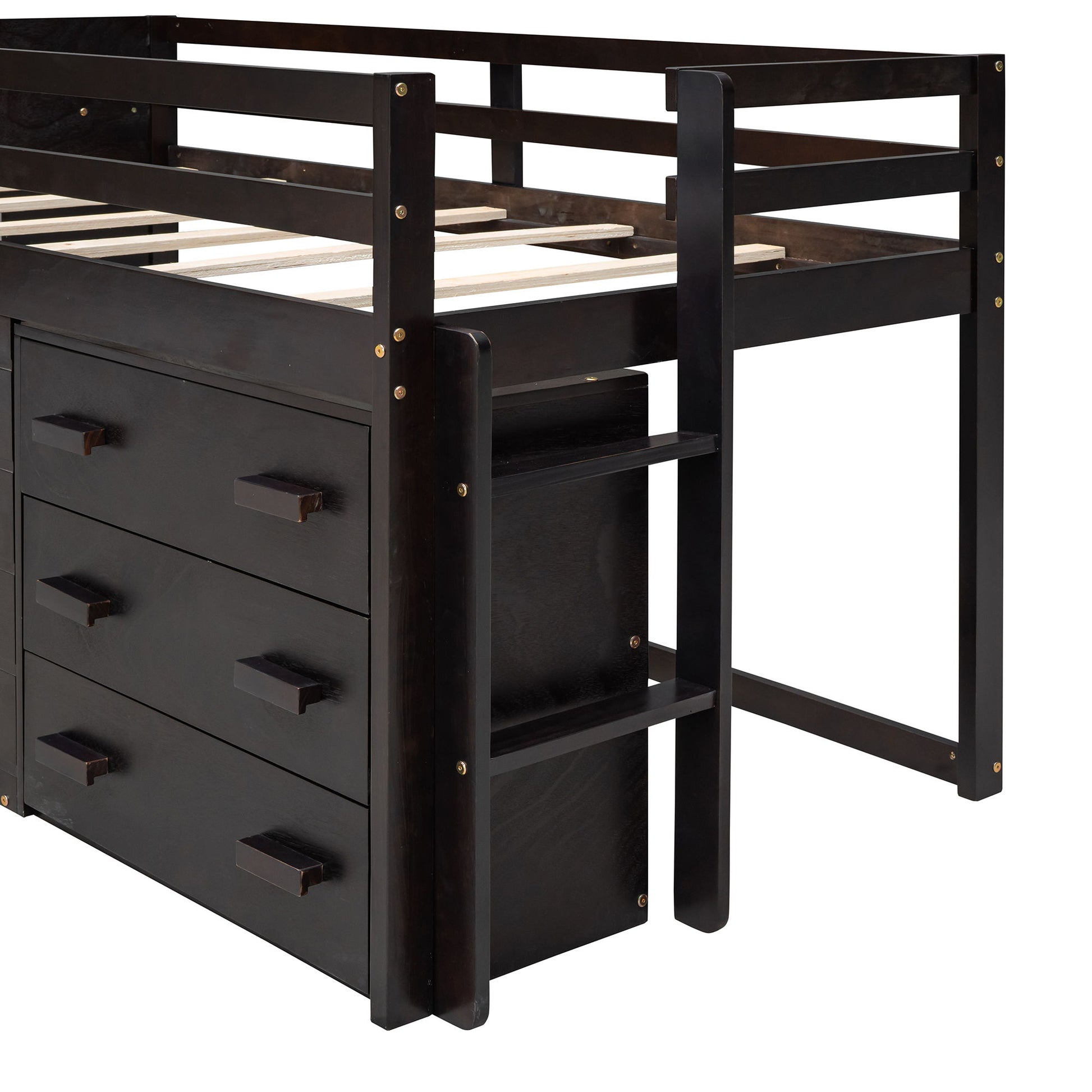 Loft Bed With Cabinet And Shelf - The Sleep Loft - Online Mattress Showroom NYC