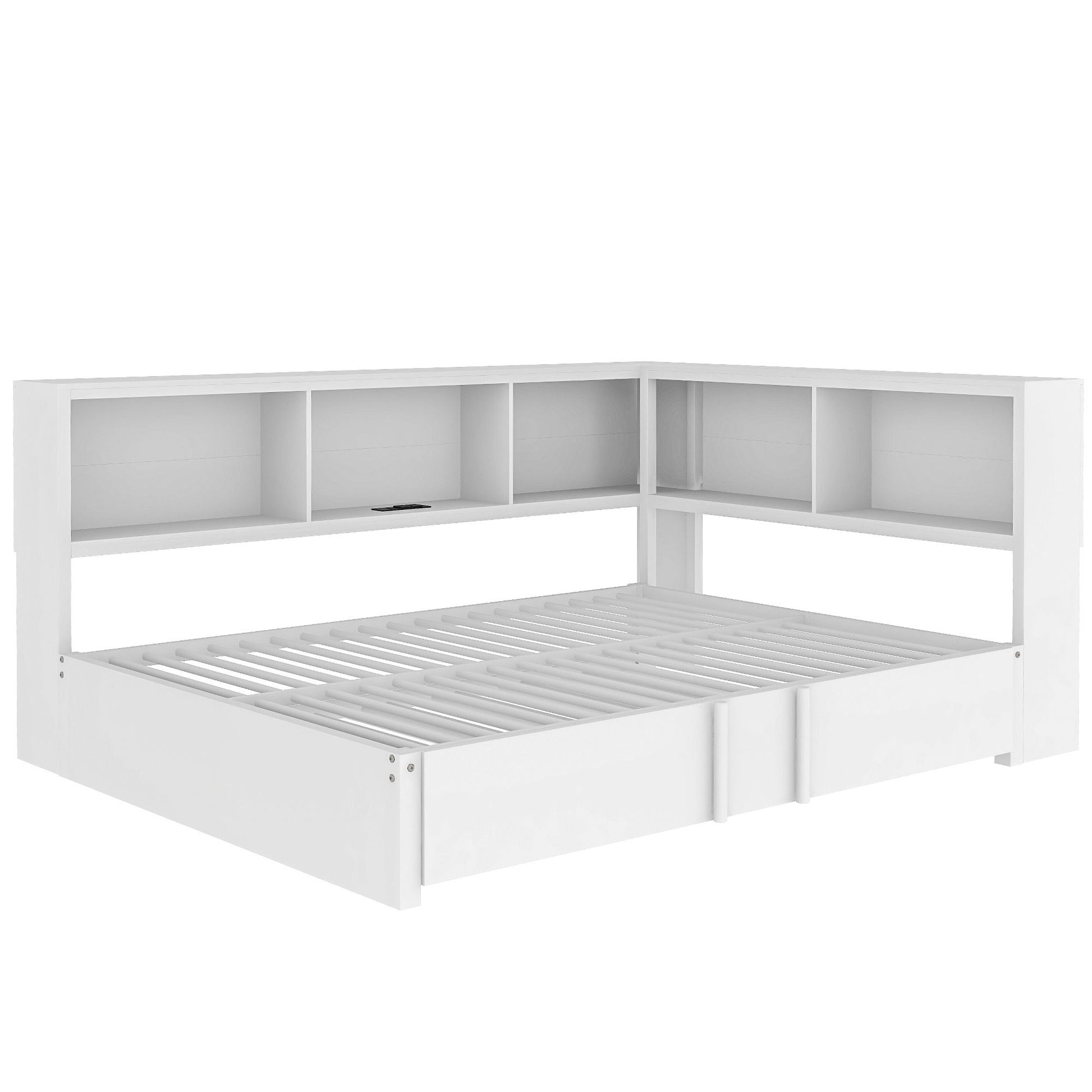 Daybed With Trundle, Storage Cabinets And USB Ports - The Sleep Loft - Online Mattress Showroom NYC