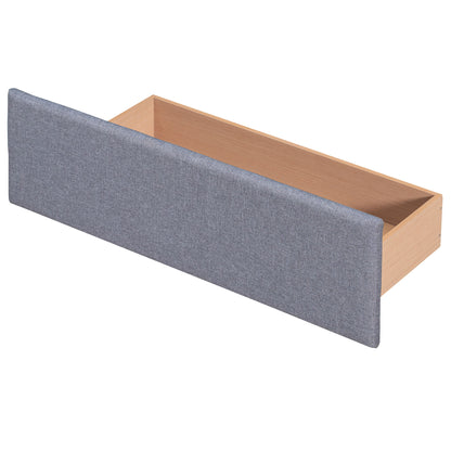 Upholstered Platform Bed With Classic Headboard And Drawers, No Box Spring Needed - The Sleep Loft - Online Mattress Showroom NYC