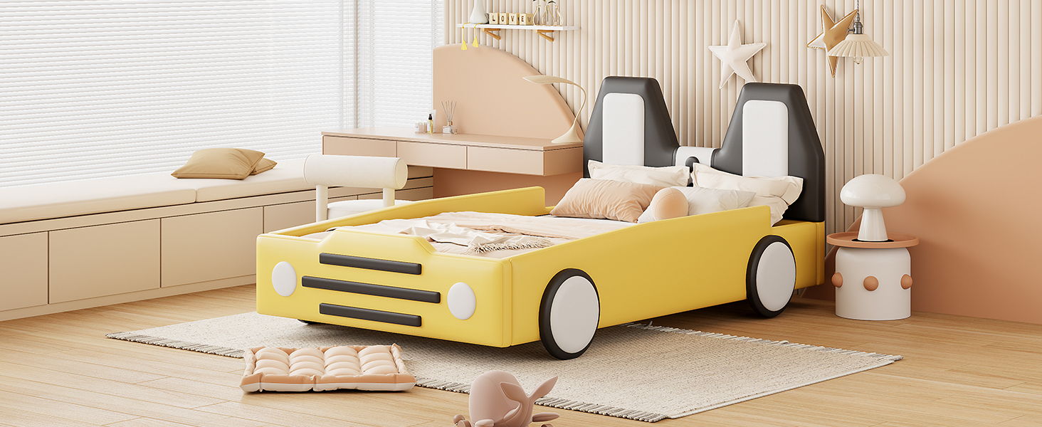 High Quality Race Car Shaped Platform Bed & Wheels - The Sleep Loft - Online Mattress Showroom NYC