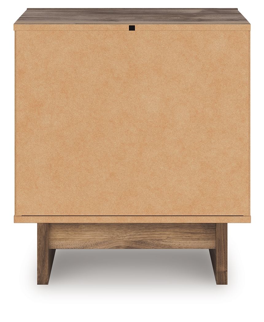 Chirason - Two Drawer Night Stand - Brown - The Sleep Loft - Online Mattress Showroom NYC