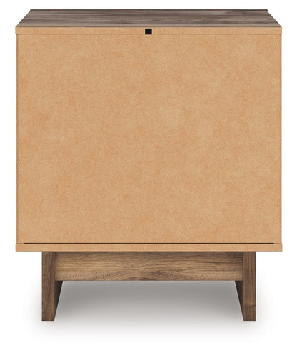 Chirason - Two Drawer Night Stand - Brown - The Sleep Loft - Online Mattress Showroom NYC
