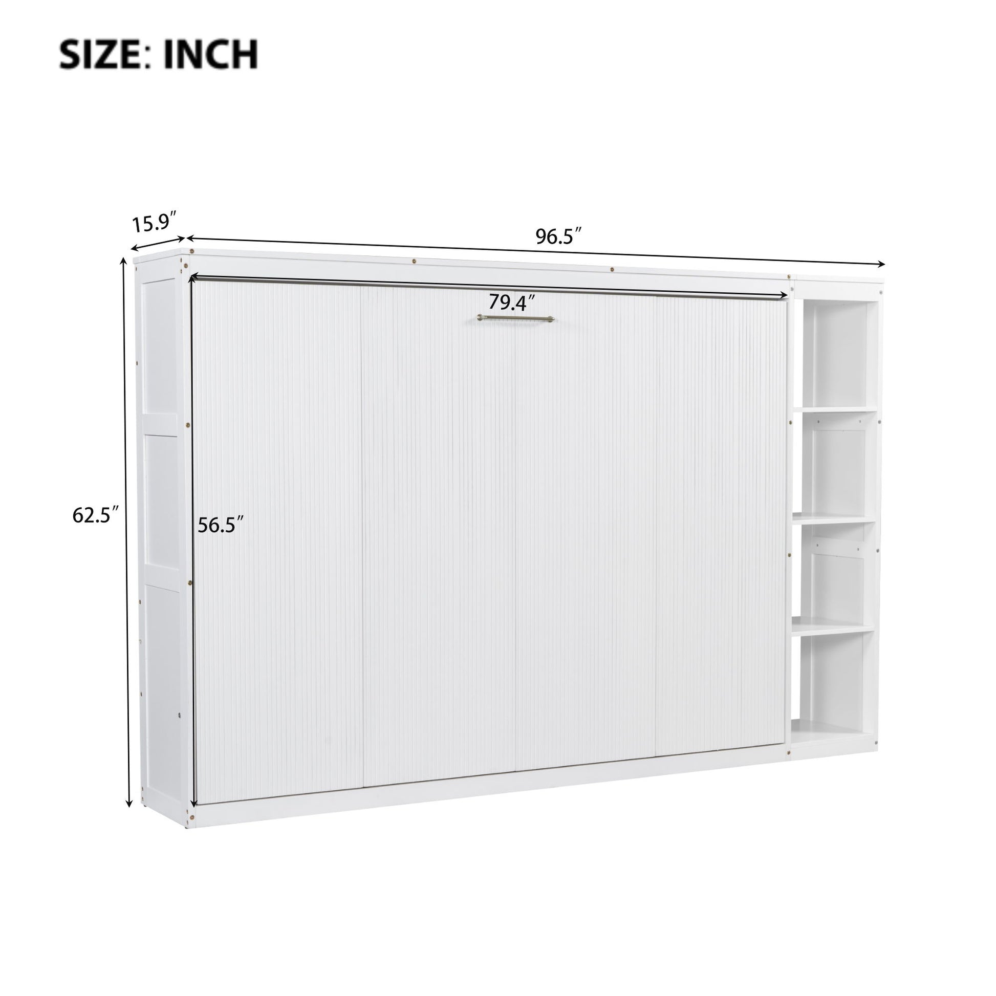 Murphy Bed With Bookshelf And Storage - The Sleep Loft - Online Mattress Showroom NYC