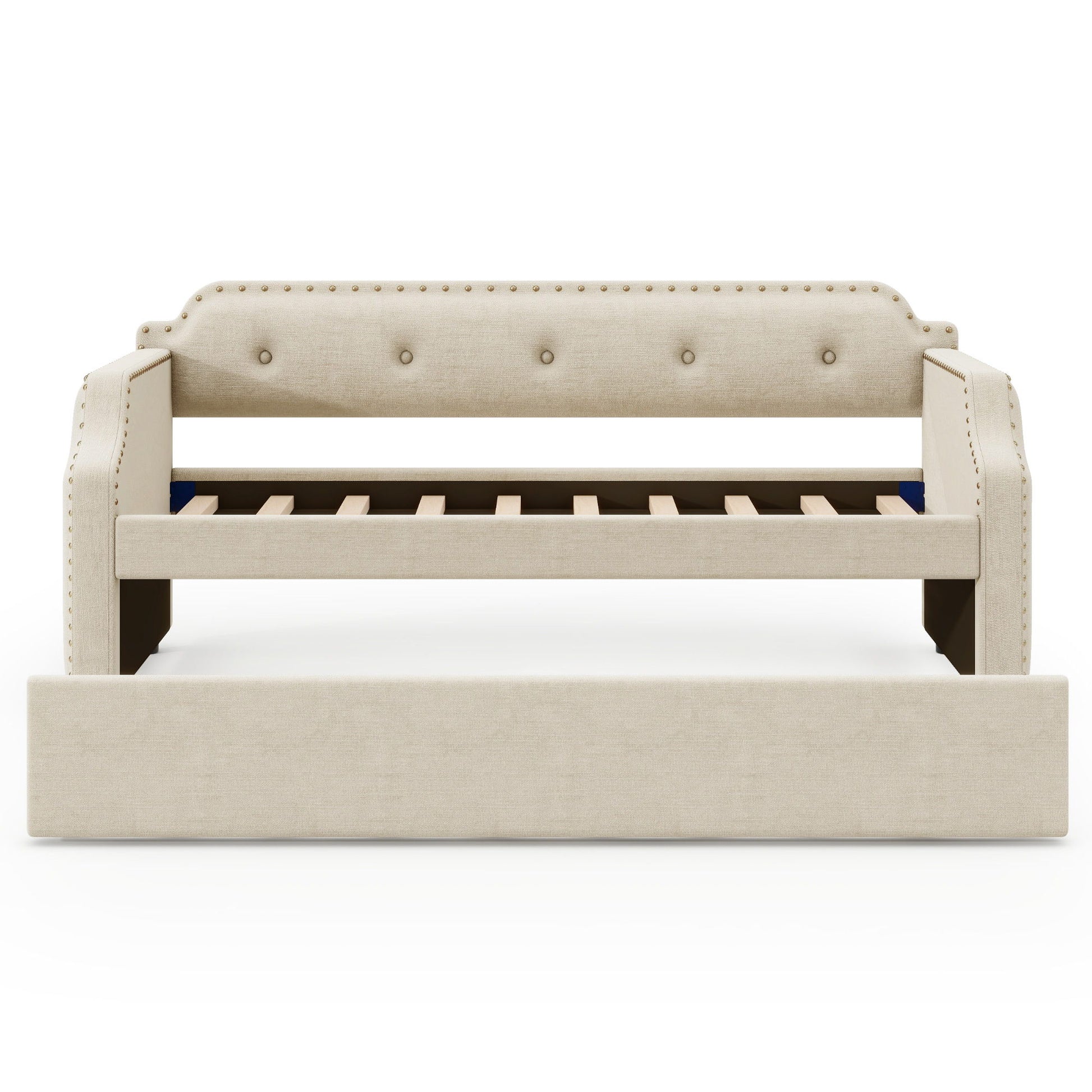 Upholstered Daybed With Trundle - The Sleep Loft - Online Mattress Showroom NYC