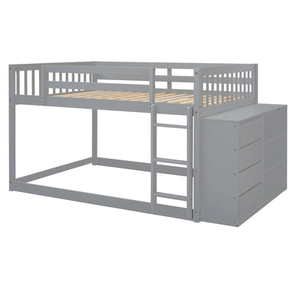 Bunk Bed With 4 Drawers And 3 Shelves - The Sleep Loft - Online Mattress Showroom NYC