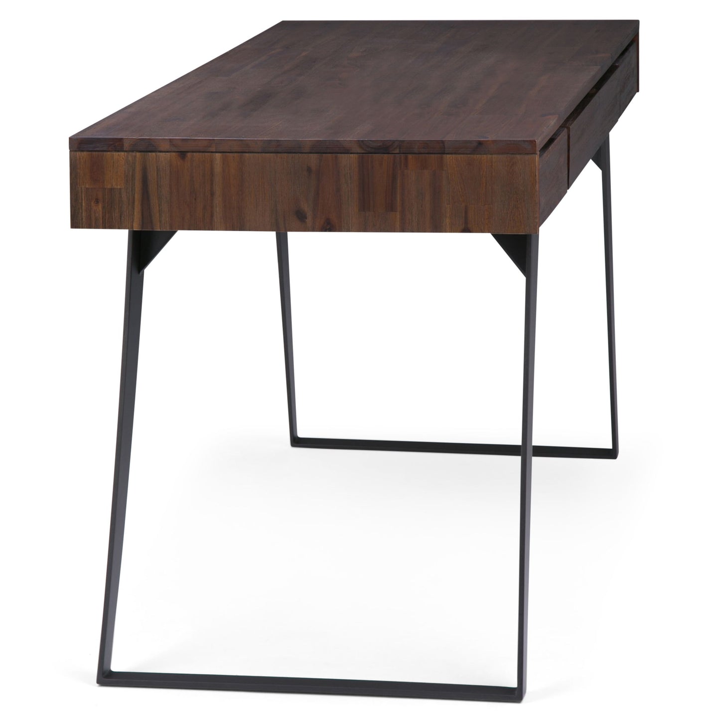 Lowry - Desk - Distressed Charcoal Brown - The Sleep Loft - Online Mattress Showroom NYC