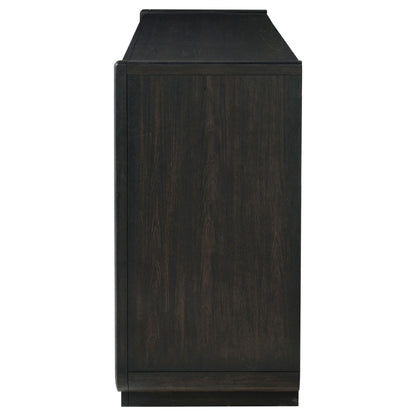 Leandro 8-drawer Bedroom Dresser Cabinet Burnished Black