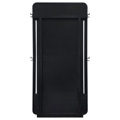Leandro 76-inch Full Length Floor Mirror Burnished Black