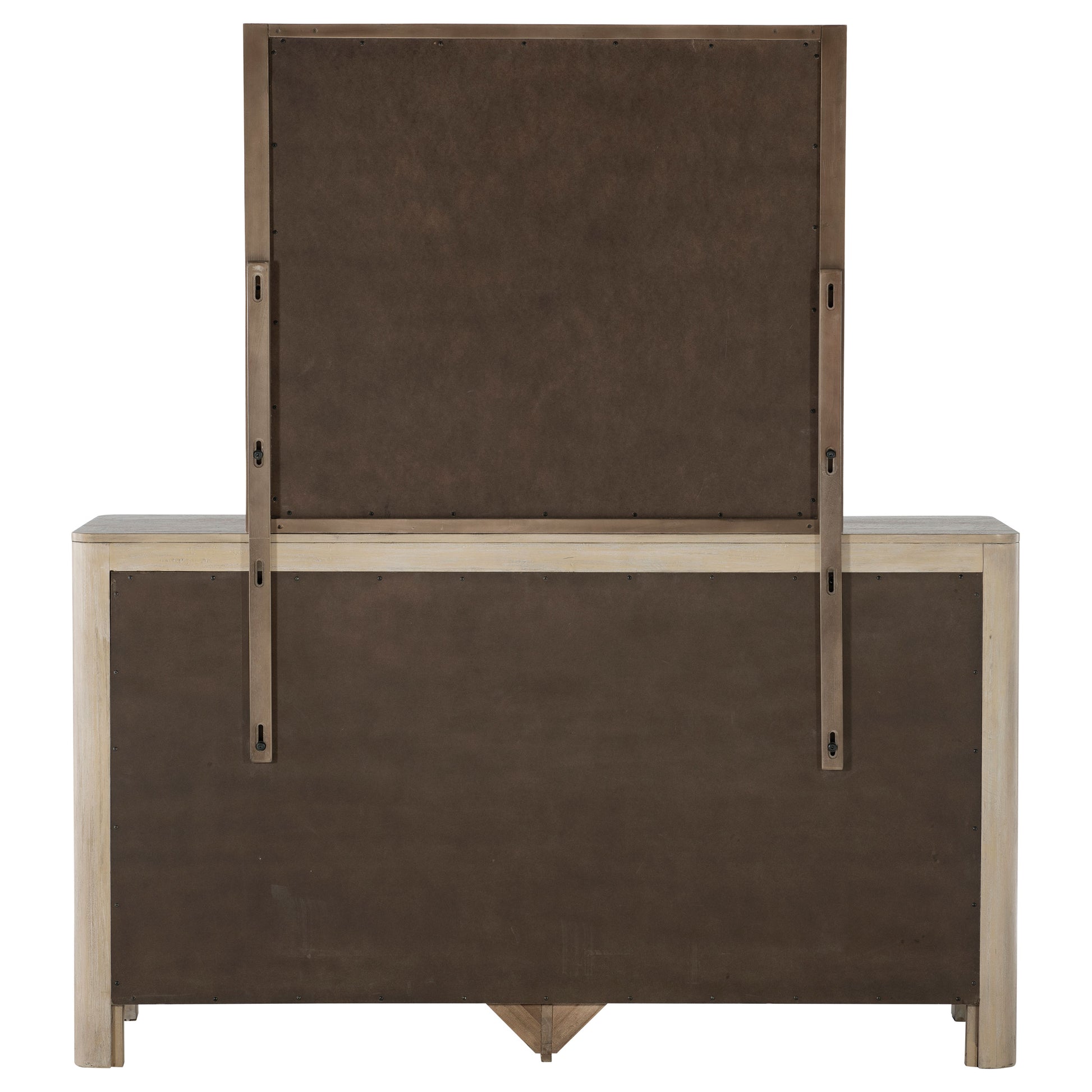 Solano 9-drawer Bedroom Dresser with Mirror Weathered Mango