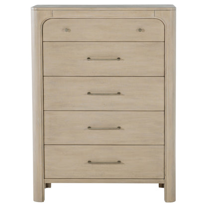 Solano 5-drawer Bedroom Chest of Drawers Weathered Mango