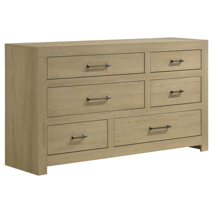 Hendricks 4-piece Eastern King Bedroom Set Light Oak