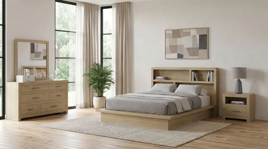 Hendricks 4-piece California King Bedroom Set Light Oak - The Sleep Loft - Online Mattress Showroom NYC