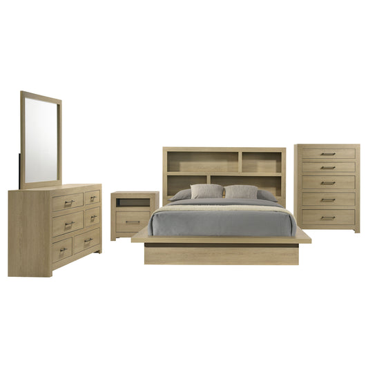 Hendricks 5-piece California King Bedroom Set Light Oak - The Sleep Loft - Online Mattress Showroom NYC
