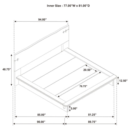 Stillwater Eastern King Platform Bed
