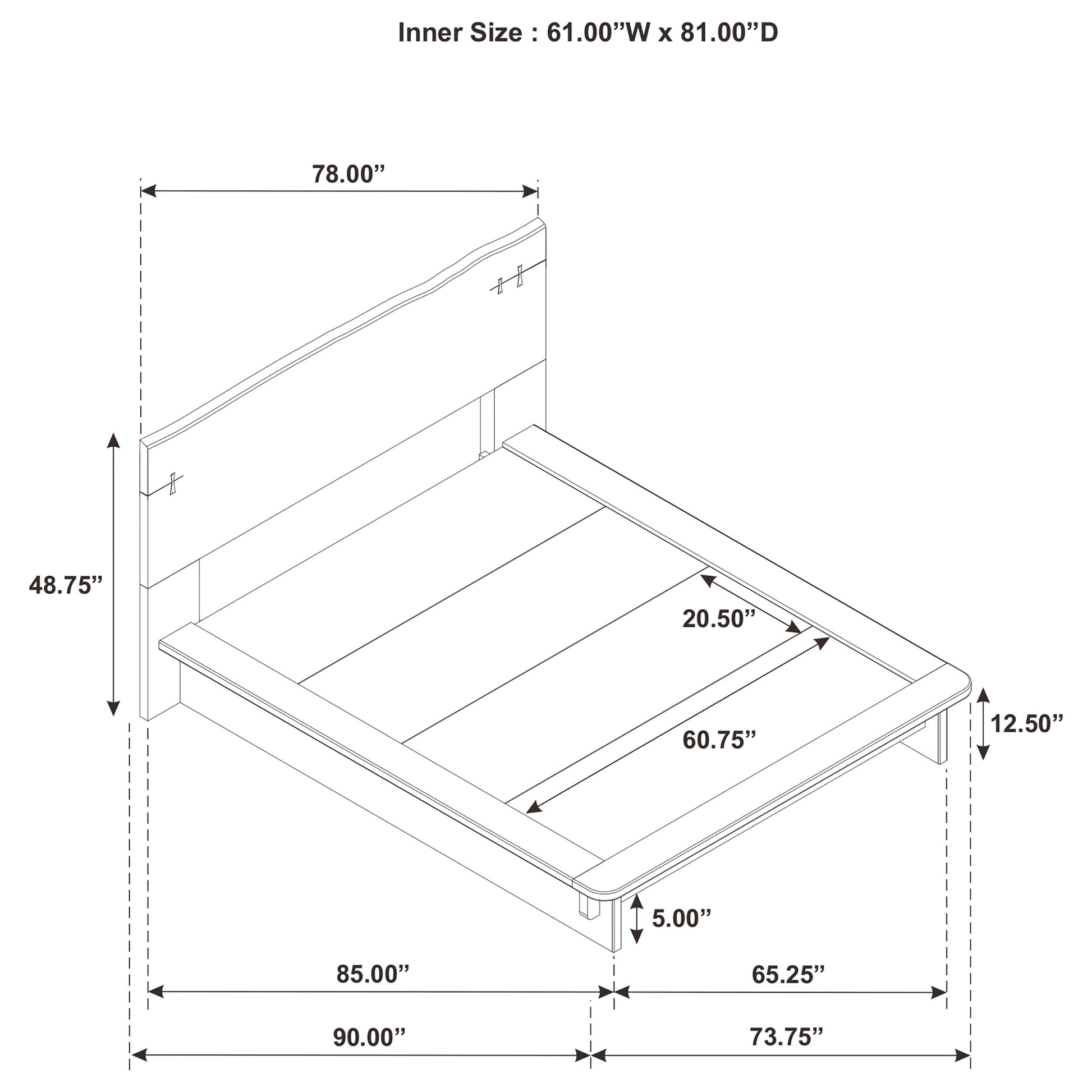 Stillwater Queen Platform Bed