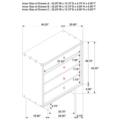 Stillwater 4-drawer Chest