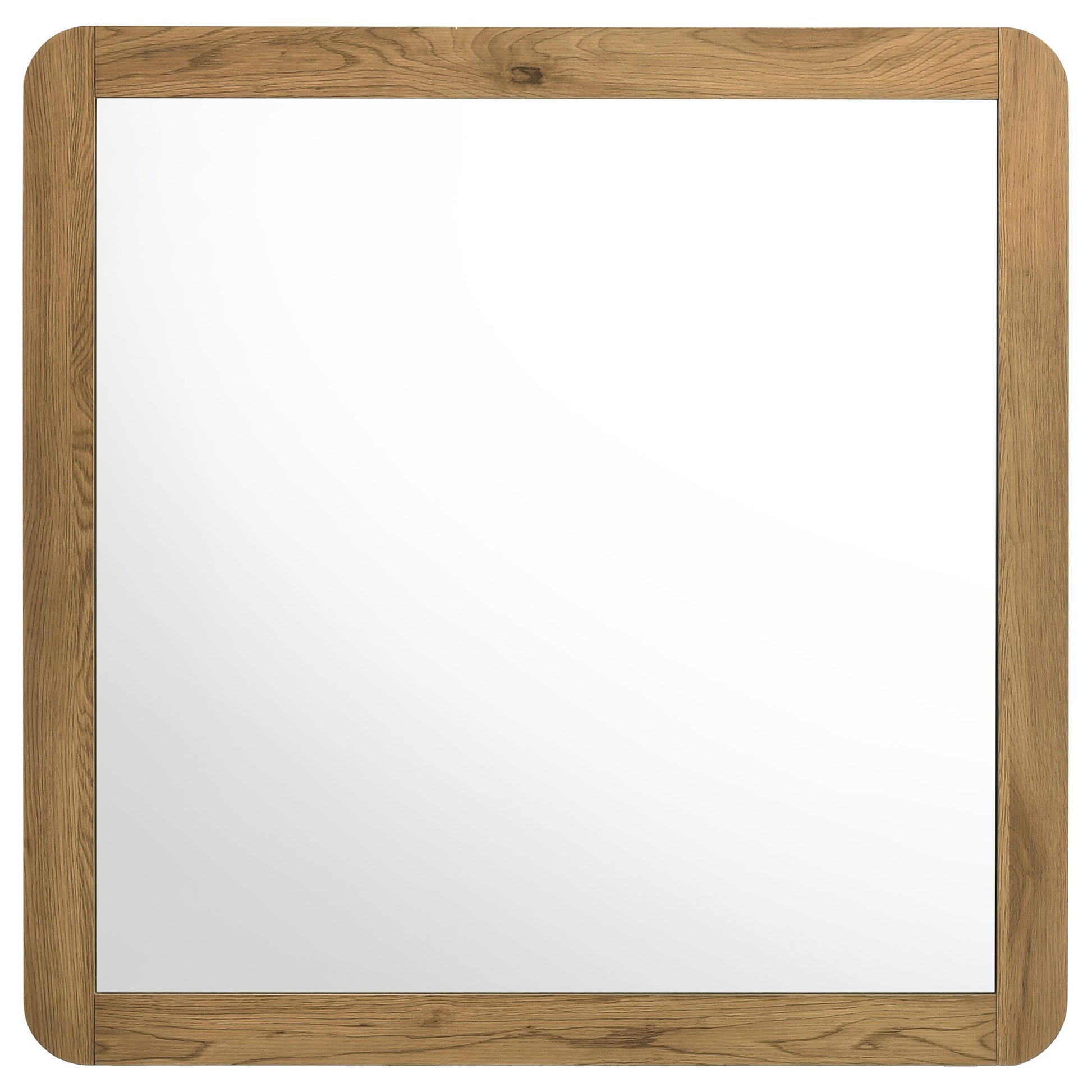 Bennett Bedroom Dresser Mirror Light Oak