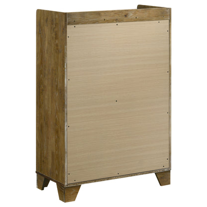 Henderson 5-piece Eastern King Bedroom Set Medium Oak