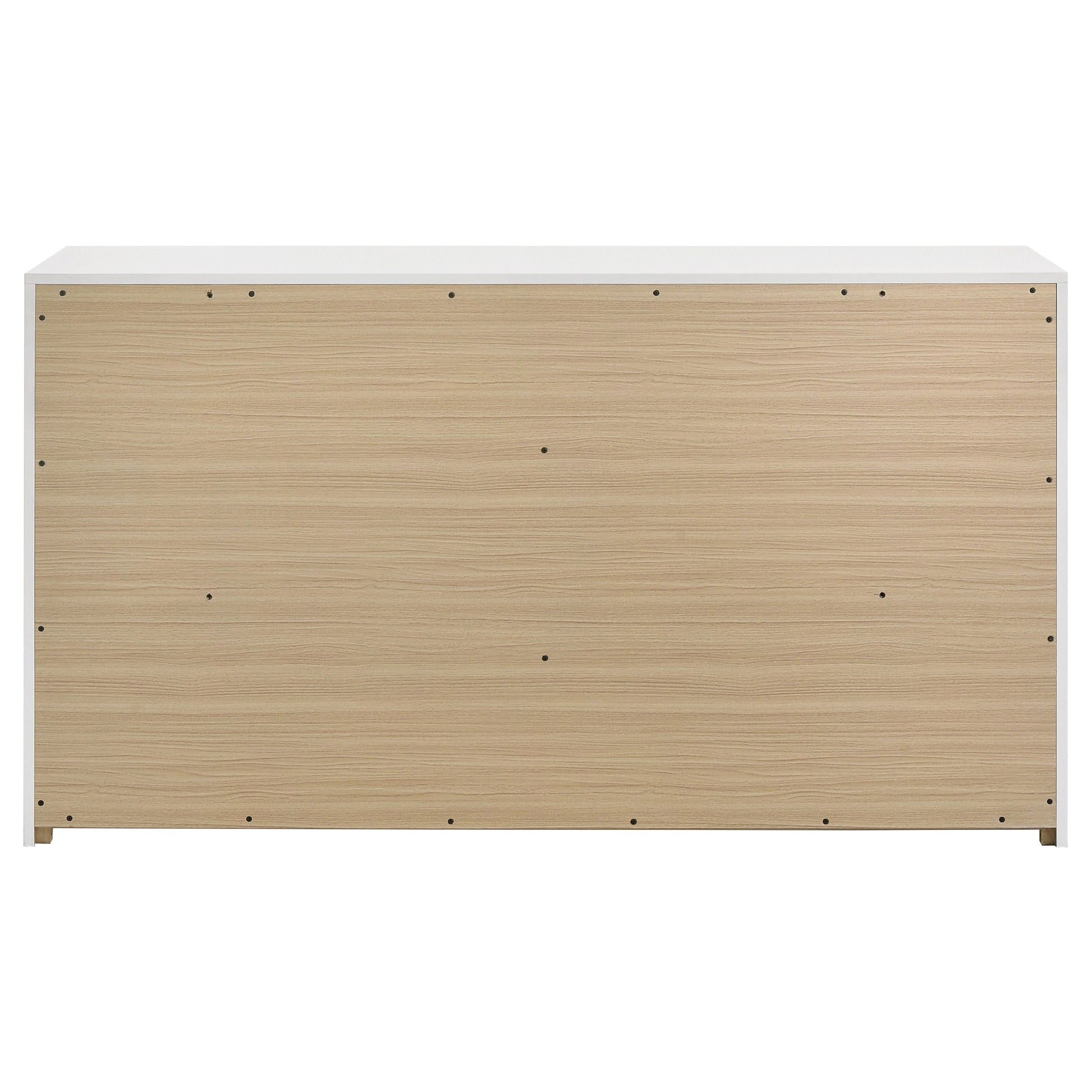 Ines 6-drawer Bedroom Dresser Cabinet White High Gloss